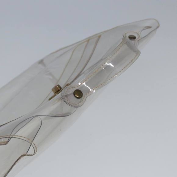 HERMES Vinyl Kelly Hand Bag Vinyl Clear Auth 79847 - Picture 6 of 16